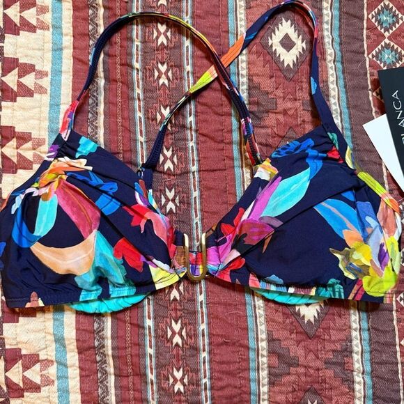 NWT La Blanca Bikini Swim Top size 10 - Picture 1 of 7